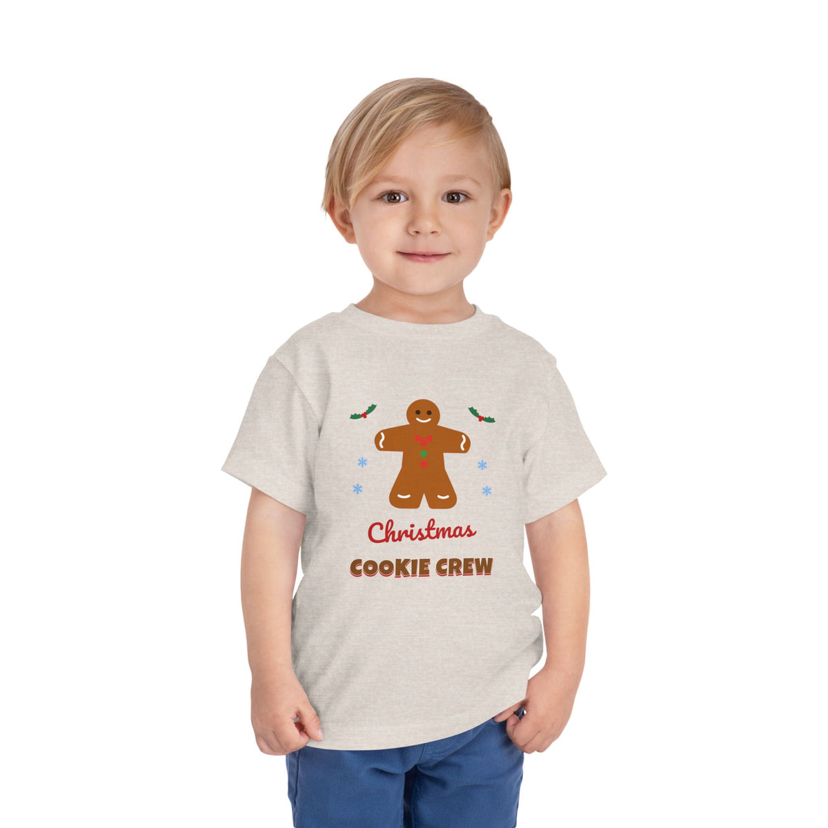 Christmas Cookie Crew Toddler Tee — Gingerbread Holiday Kids T-Shirt