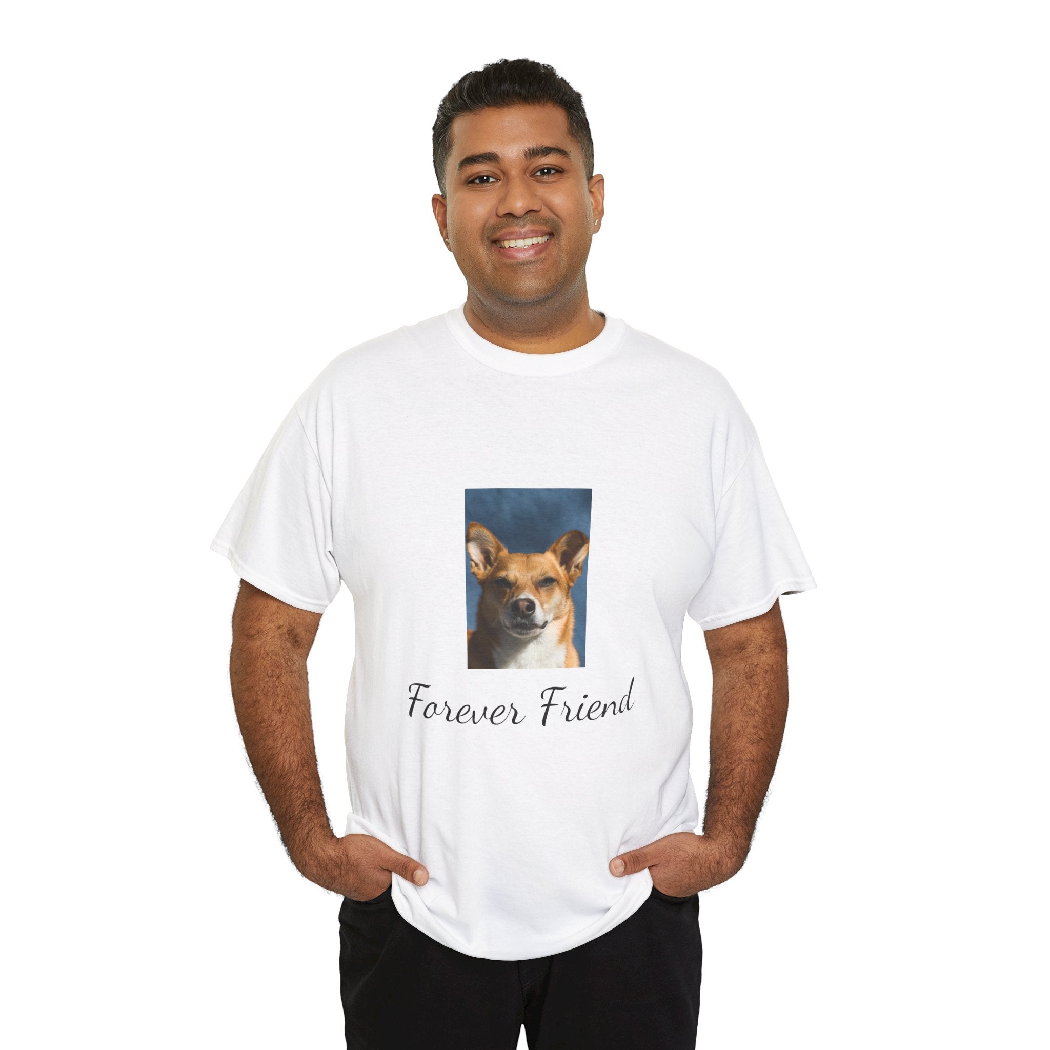 Dog Photo Tee — "Forever Friend" Rescue Pet Tribute T-Shirt