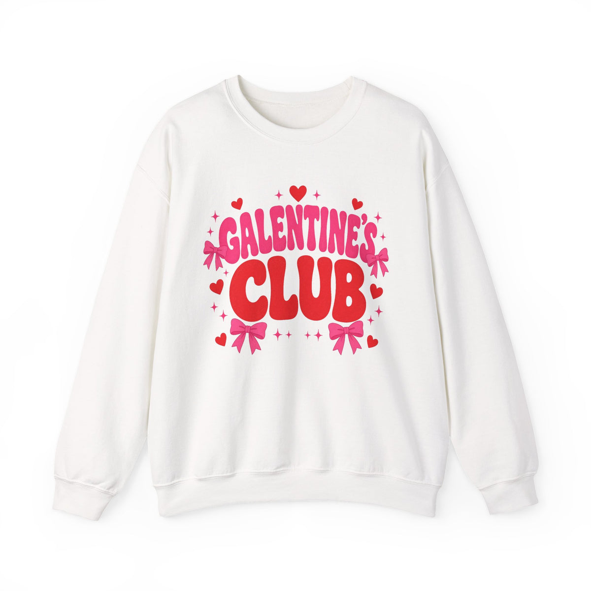 Galentine's Club Sweatshirt — Retro Valentine's Day Crewneck for Besties