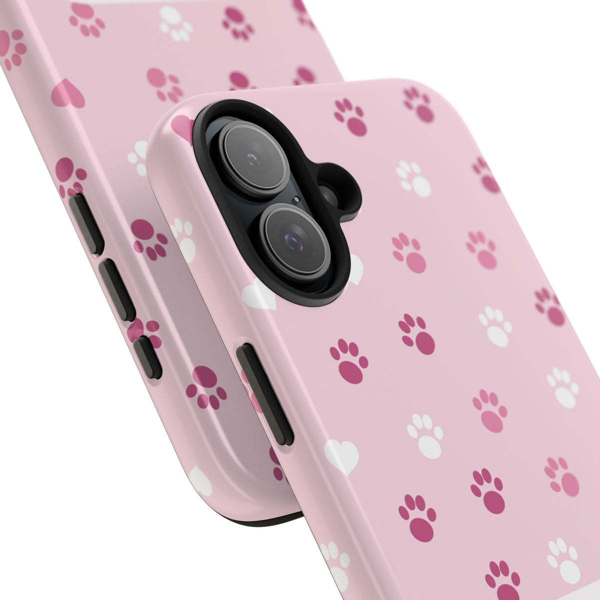 Paw Print Phone Case — Love You Fur-Ever Pink Tough Case for iPhone & Samsung
