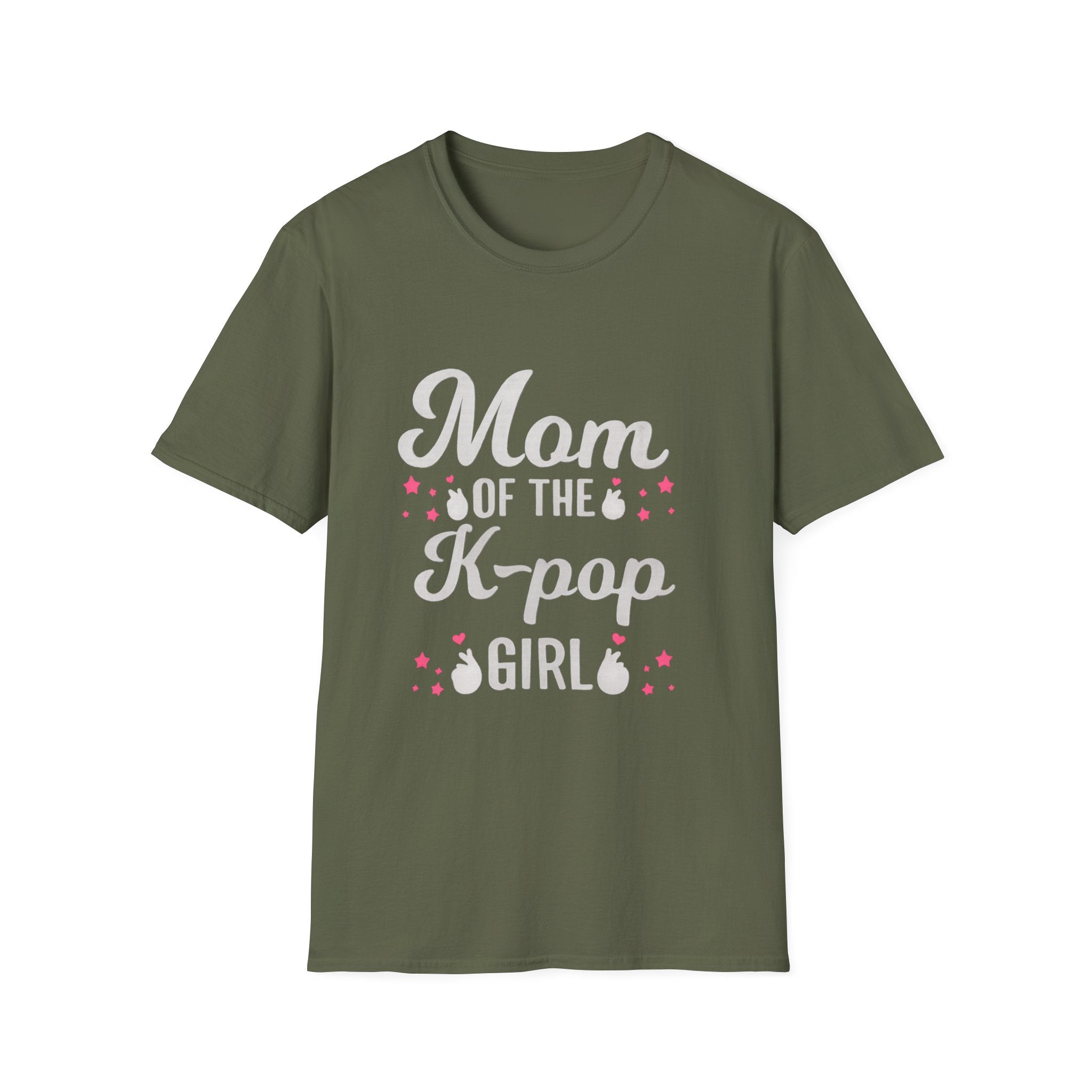 Mom of the K-pop Girl T-Shirt  Kpop Fan Tee, Cute Floral Lettering