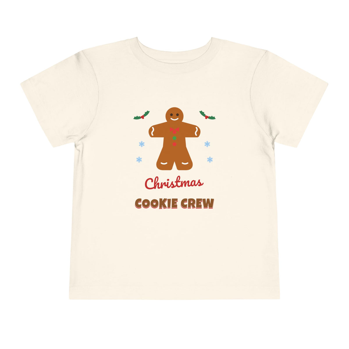 Christmas Cookie Crew Toddler Tee — Gingerbread Holiday Kids T-Shirt