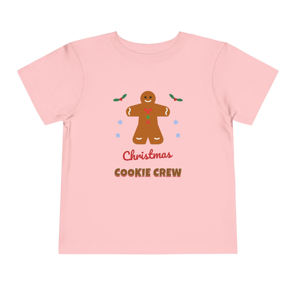 Christmas Cookie Crew Toddler Tee — Gingerbread Holiday Kids T-Shirt