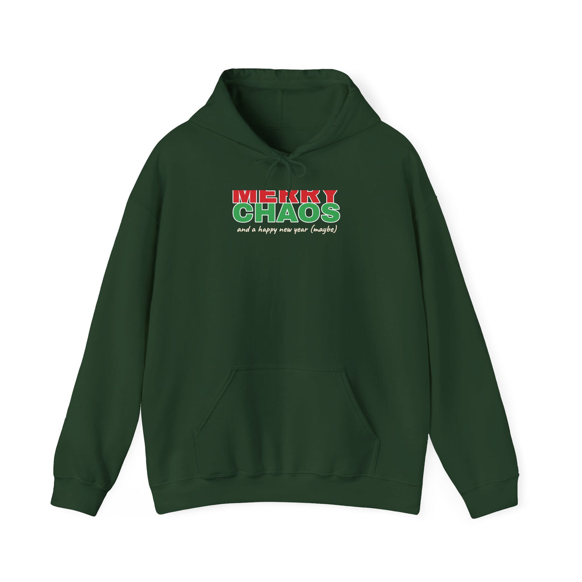 Merry Chaos Hoodie — Funny Christmas Hooded Sweatshirt