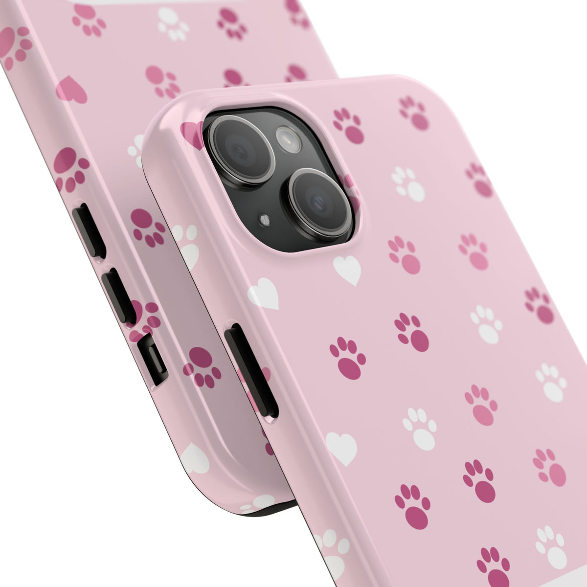 Paw Print Phone Case — Love You Fur-Ever Pink Tough Case for iPhone & Samsung