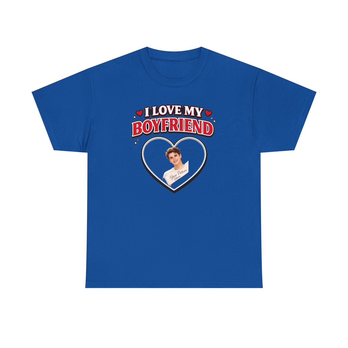 Custom Valentine Photo Tee — Personalized Couple Picture Shirt Gift