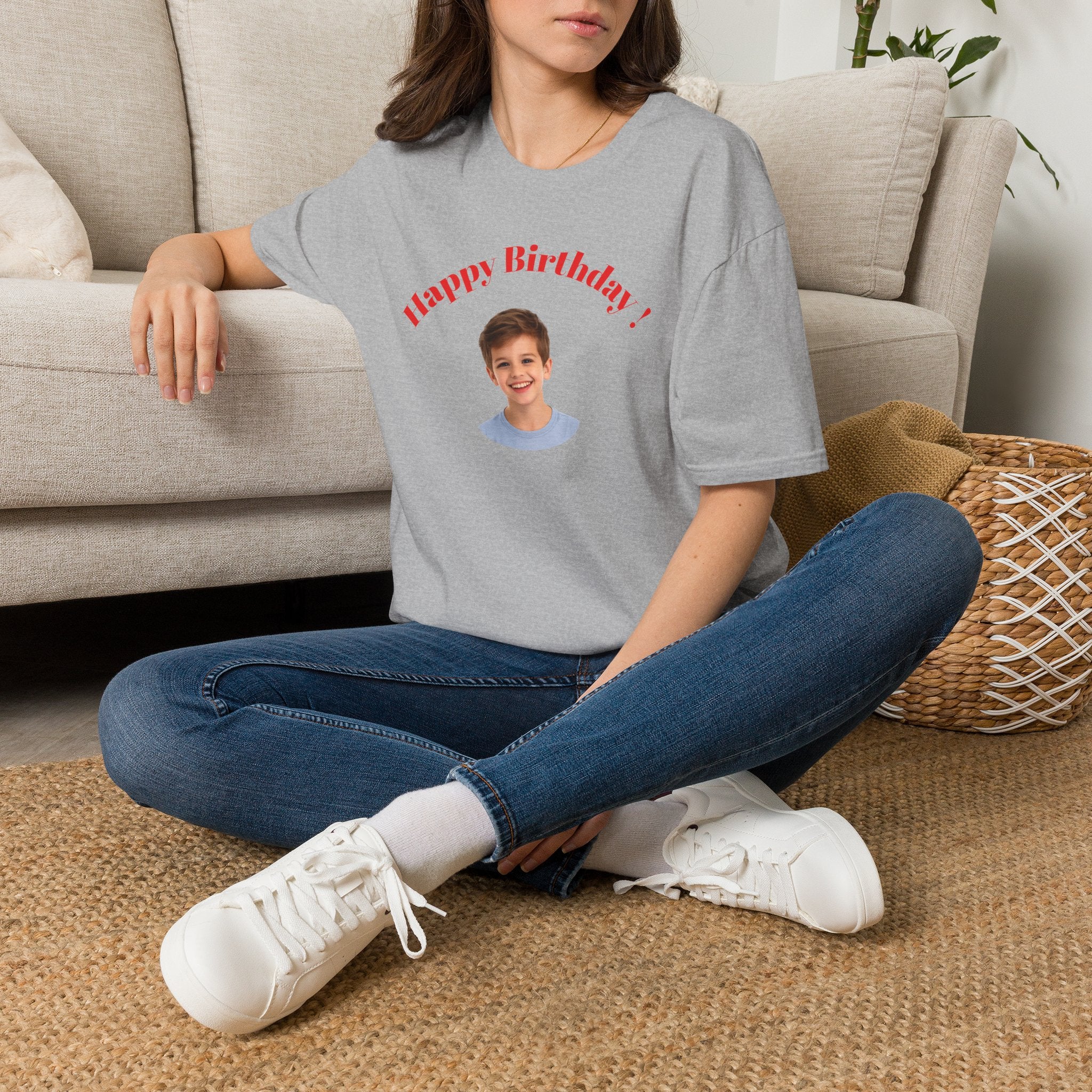 Happy Birthday Photo Tee — Personalized Birthday Shirt for Kids