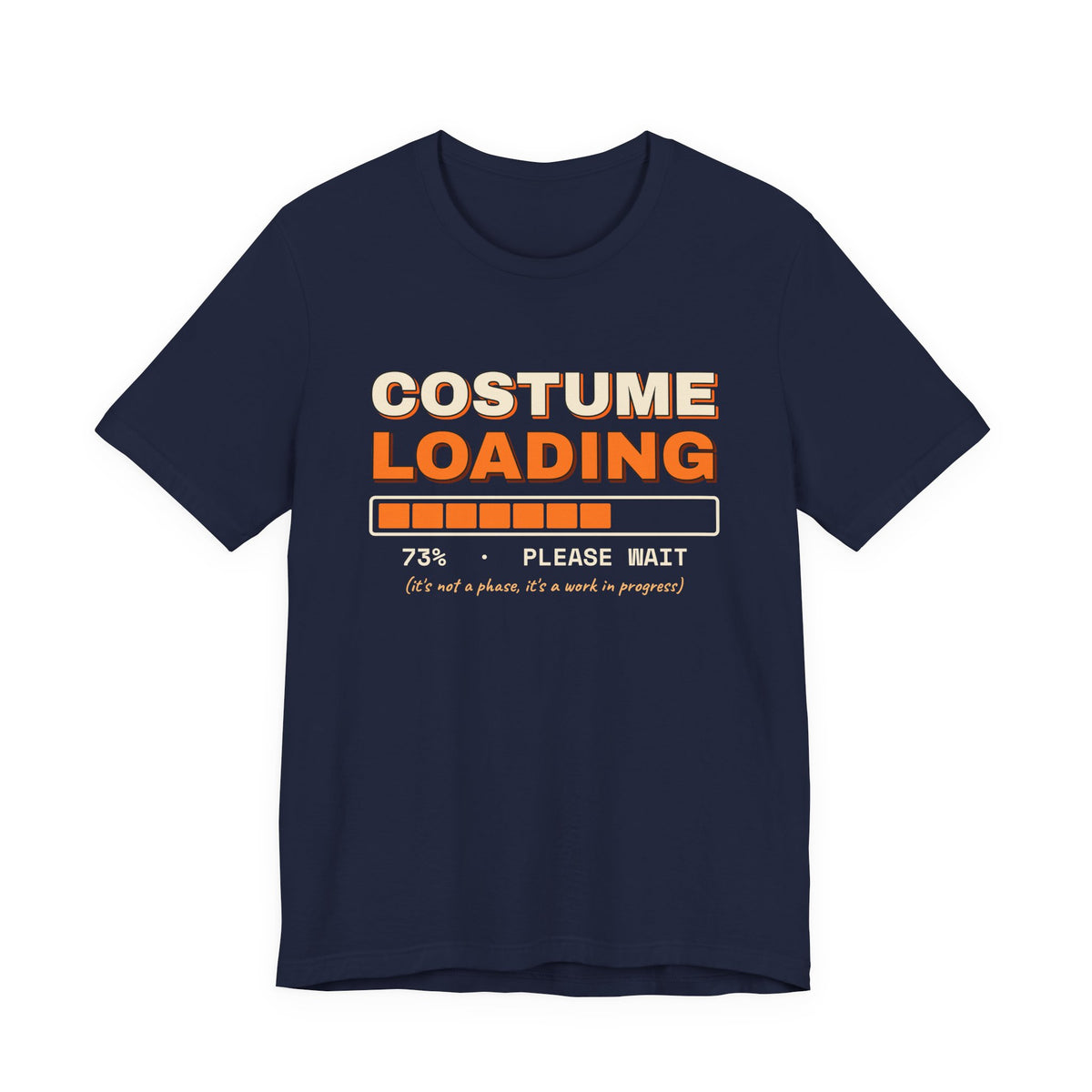 Costume Loading Please Wait Shirt — Funny Last-Minute Halloween Costume Tee