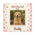 Best Dog Dad Ever Personalized Canvas – Custom Dog Photo & Name Wall Art