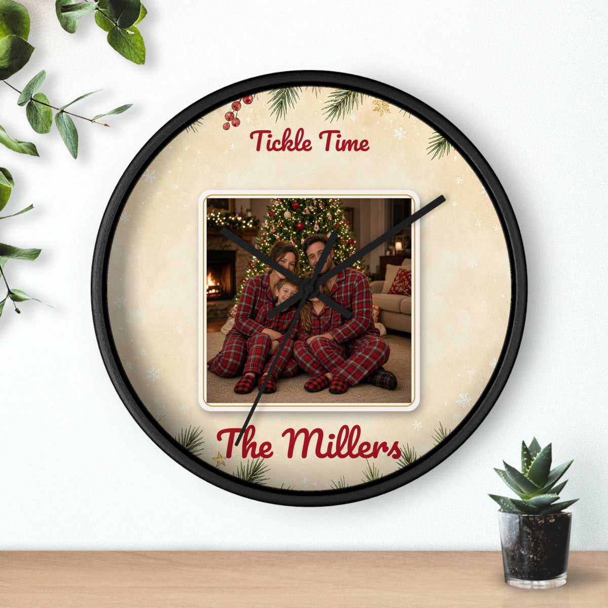 Personalized Photo Wall Clock — Custom Kids Face Clock Gift