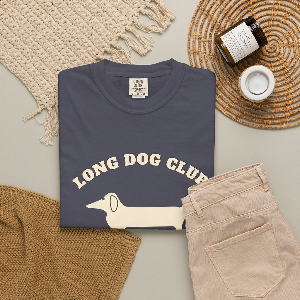 Long Dog Club Shirt — Retro Dachshund Mom & Dad Tee