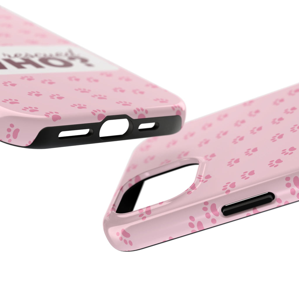 Who Rescued Who Phone Case — Funny Dog Mom Tough Case