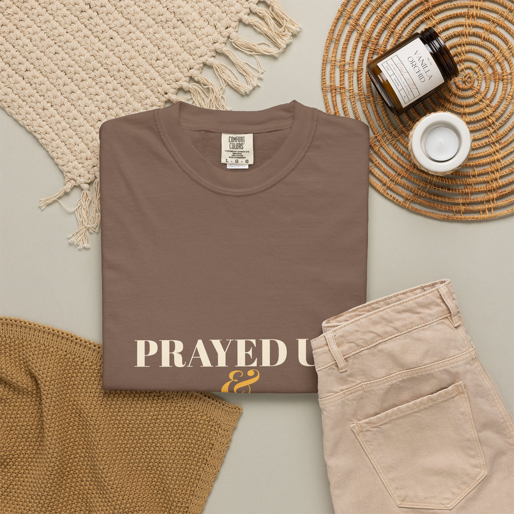 Prayed Up & Caffeinated Shirt — Funny Christian Coffee Tee