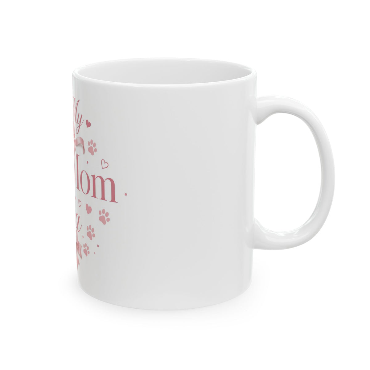 In My Dog Mom Era Mug — Coquette Bow Dog Mom Coffee Mug 11oz