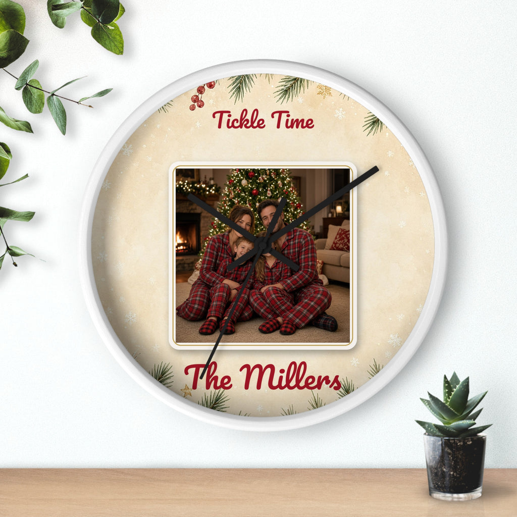 Personalized Photo Wall Clock — Custom Kids Face Clock Gift