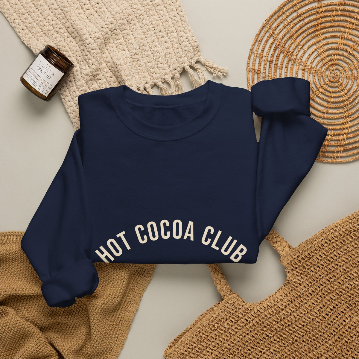 Hot Cocoa Club Sweatshirt — Cozy Christmas Crewneck