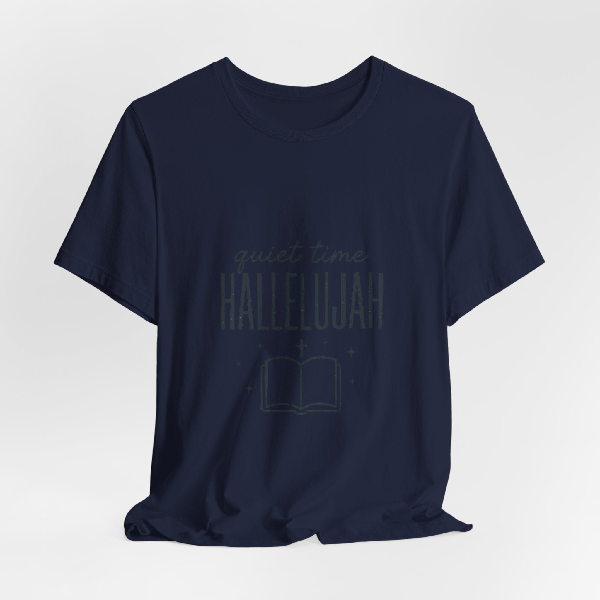 Quiet Time Hallelujah Tee | Christian Typography, Faith Shirt