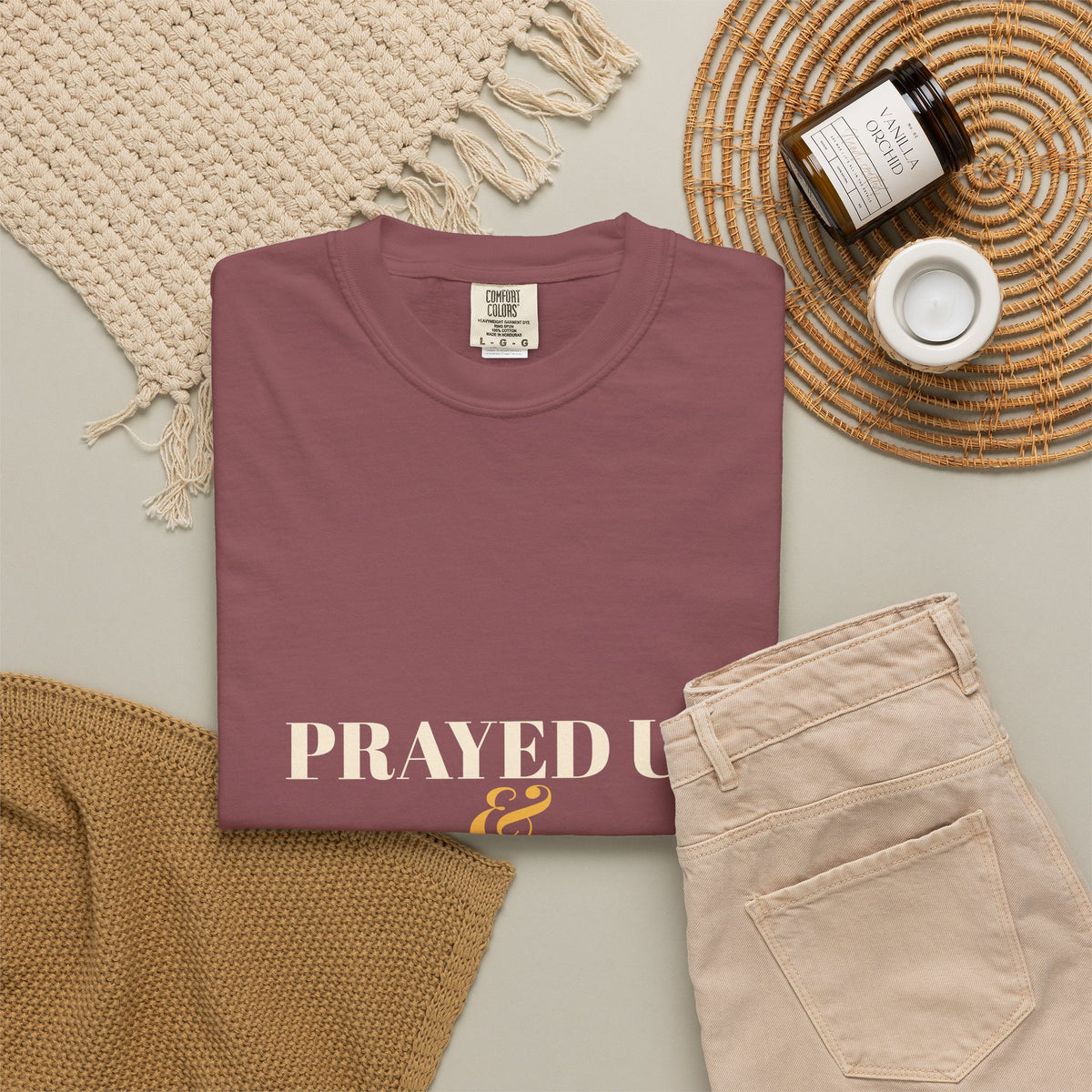 Prayed Up & Caffeinated Shirt — Funny Christian Coffee Tee