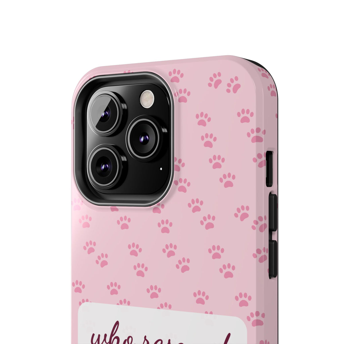 Who Rescued Who Phone Case — Funny Dog Mom Tough Case