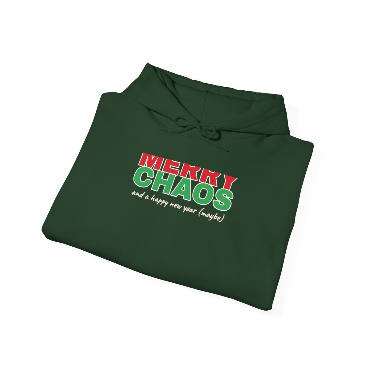 Merry Chaos Hoodie — Funny Christmas Hooded Sweatshirt