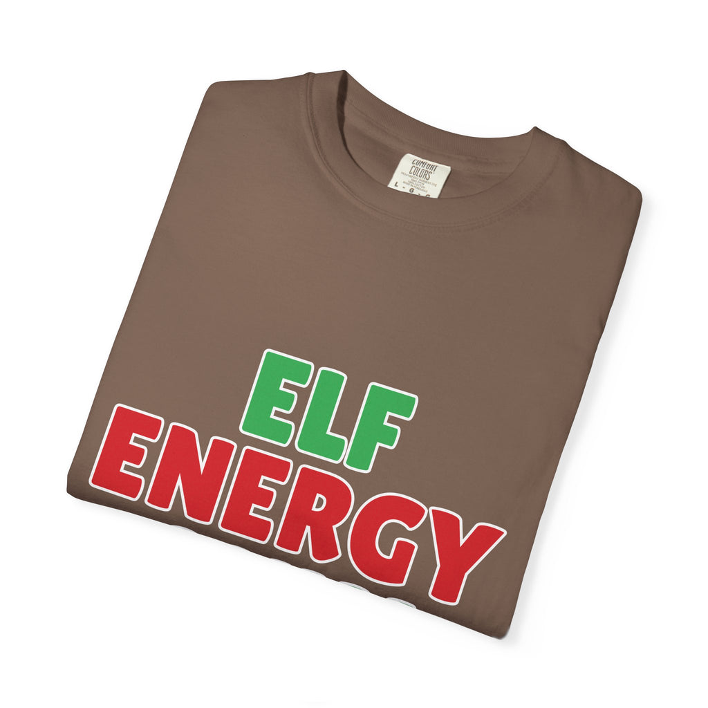 Elf Energy Only Shirt — Funny Christmas Tee