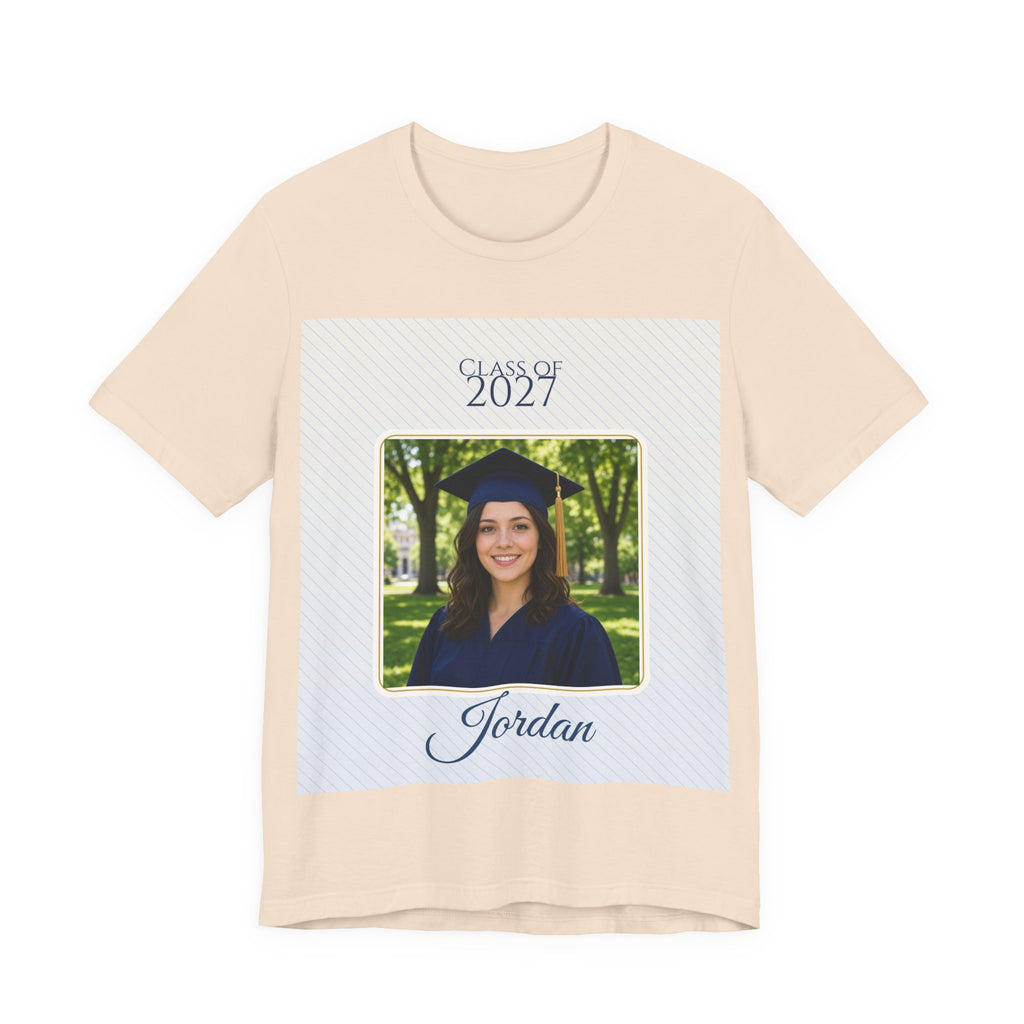 Class of 2027 Personalized Photo Tee – Custom Graduation Gift Shirt