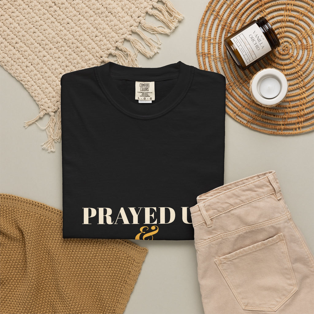 Prayed Up & Caffeinated Shirt — Funny Christian Coffee Tee