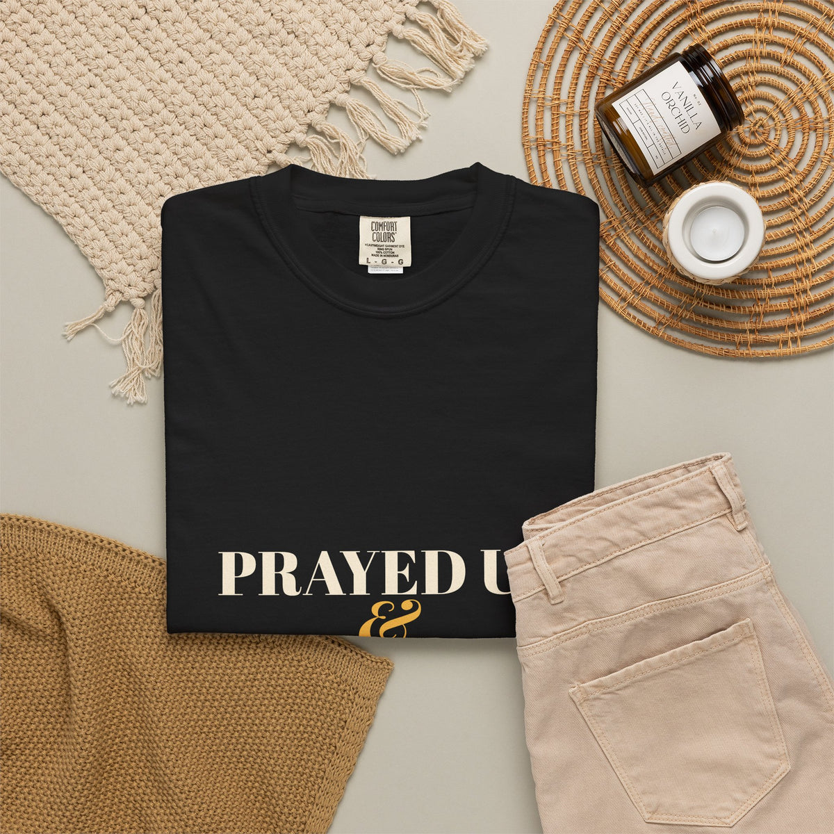 Prayed Up & Caffeinated Shirt — Funny Christian Coffee Tee