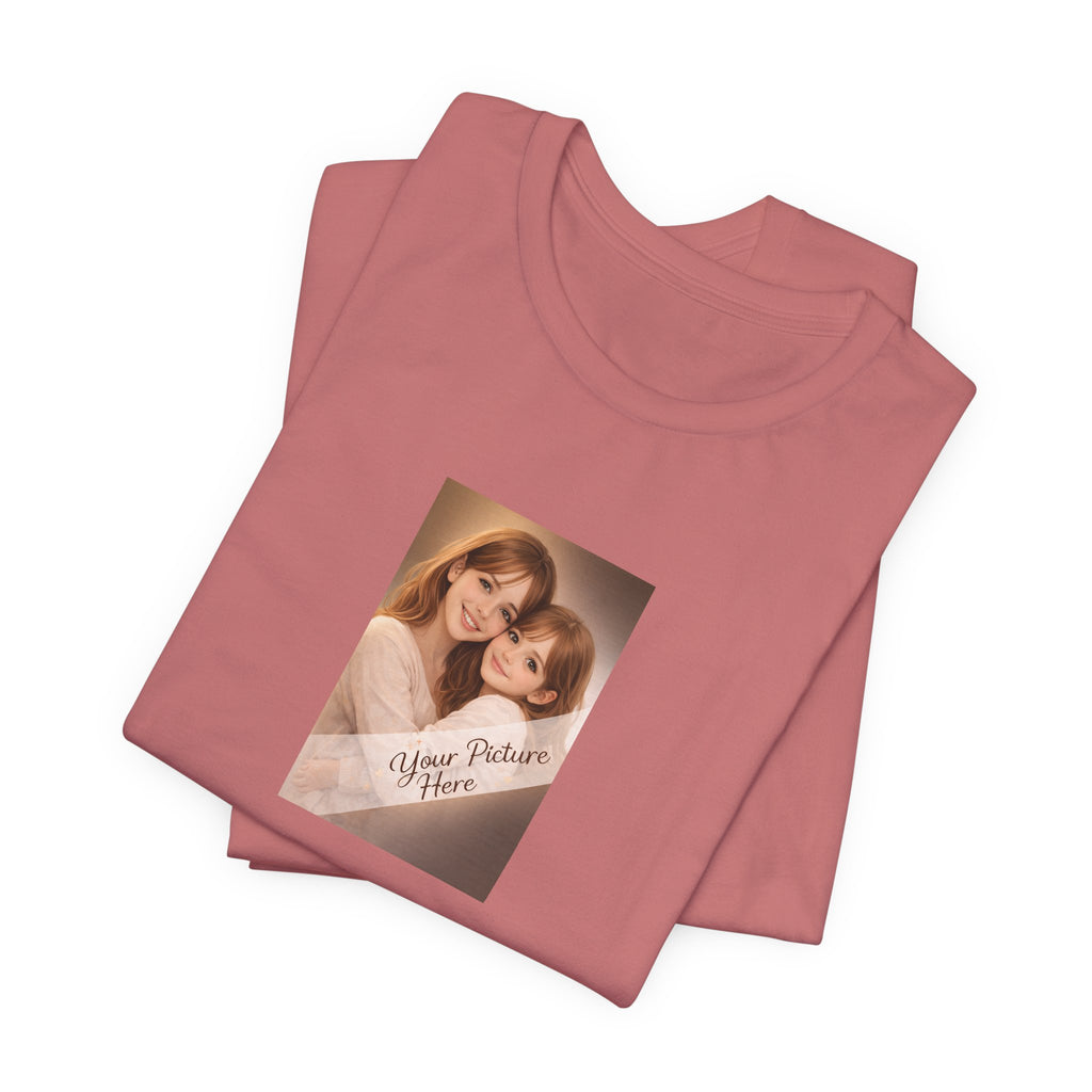 Our First Mother's Day Photo Tee — Personalized Floral Mother's Day T-Shirt