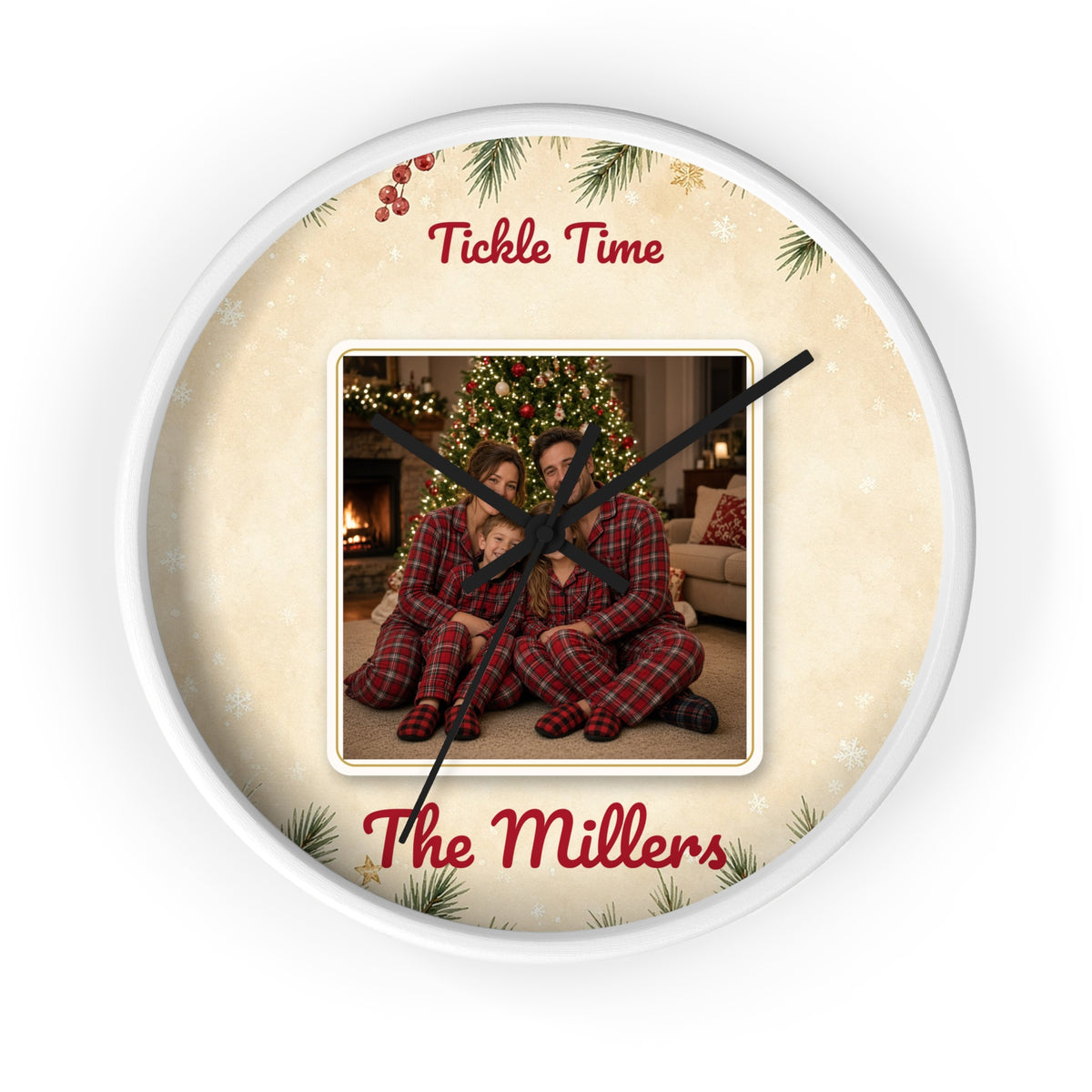 Personalized Photo Wall Clock — Custom Kids Face Clock Gift