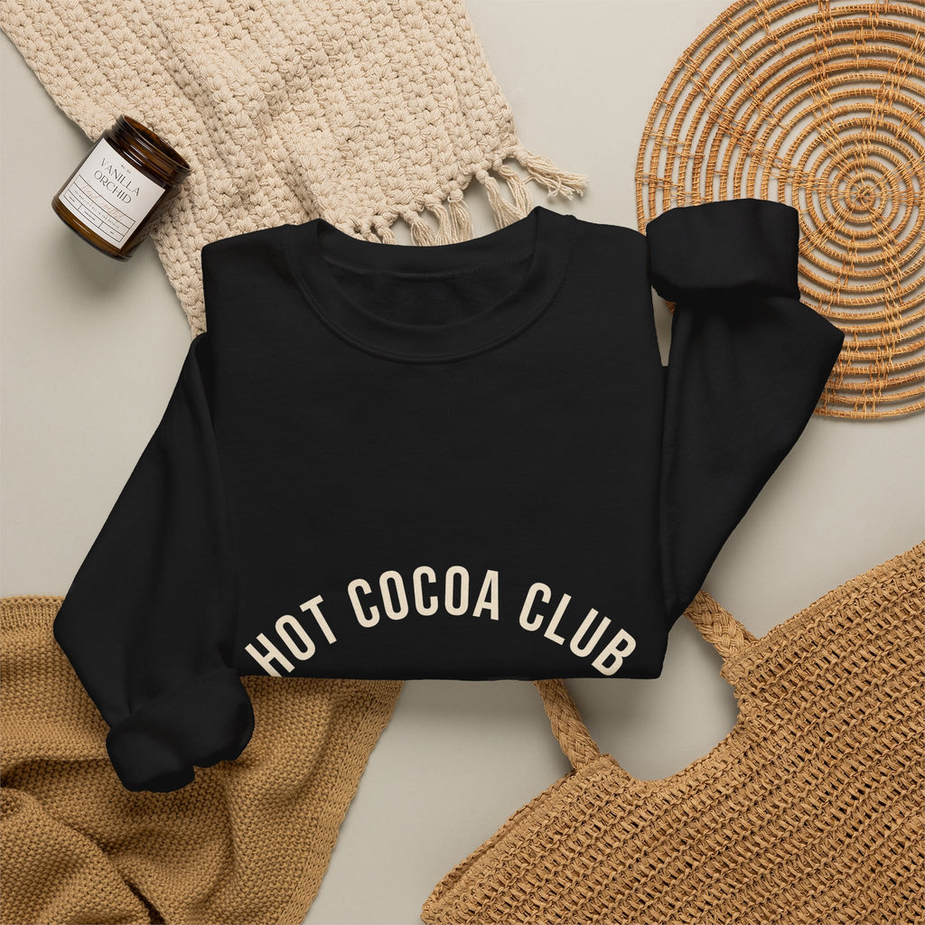 Hot Cocoa Club Sweatshirt — Cozy Christmas Crewneck