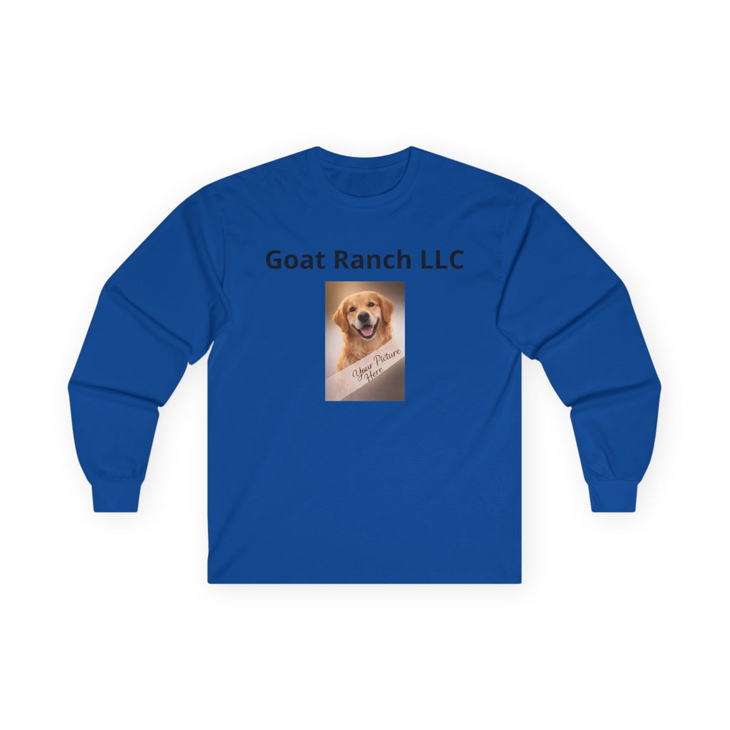 Your Text -- Long Sleeve Tee — Golden Retriever Photo Shirt
