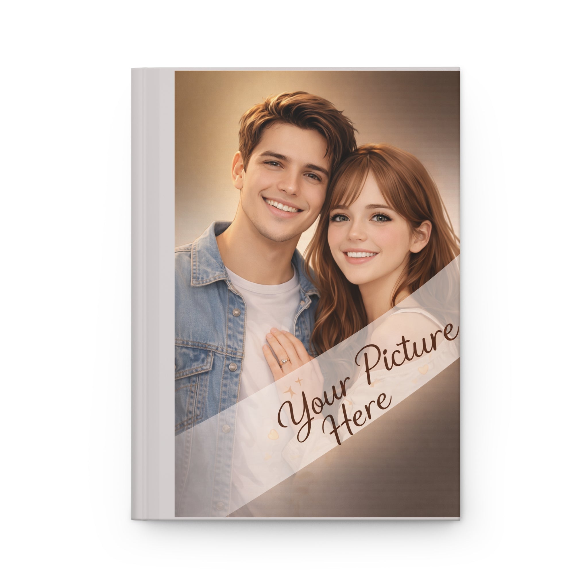 Personalized Photo Hardcover Journal — Custom 'Your Picture Here' Keepsake