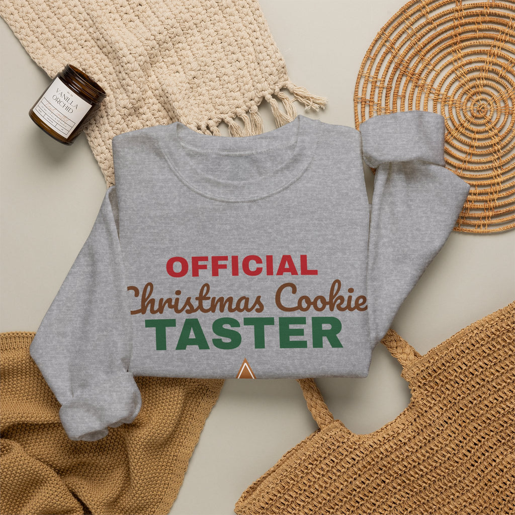 Official Christmas Cookie Taster Sweatshirt — Funny Holiday Baking Crewneck