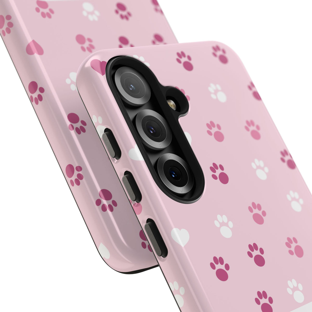 Paw Print Phone Case — Love You Fur-Ever Pink Tough Case for iPhone & Samsung