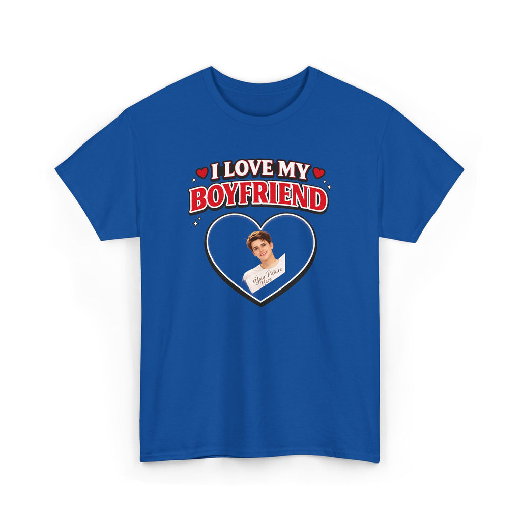 Valentine Day Gift - Unisex Heavy Cotton Tee - Add your own picture.