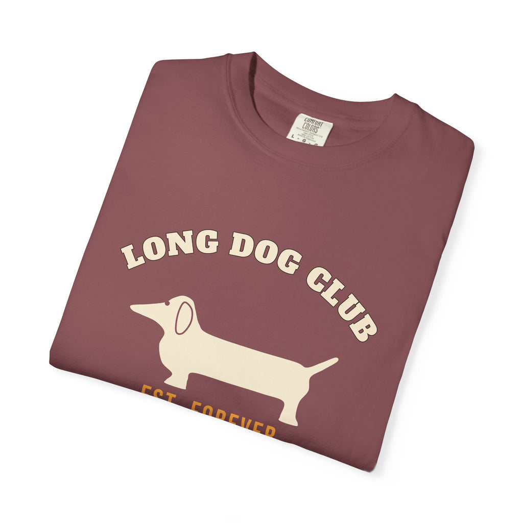 Long Dog Club Shirt — Retro Dachshund Mom & Dad Tee