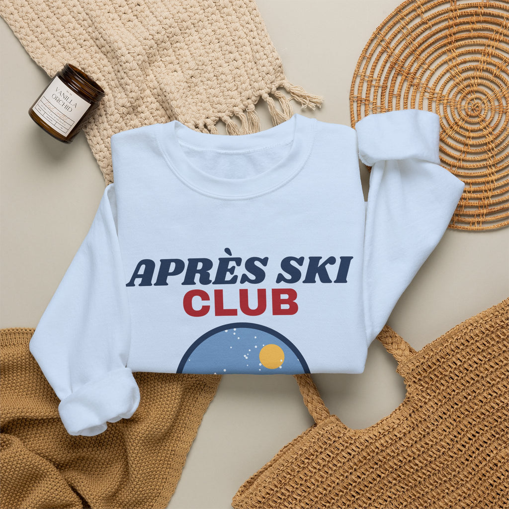 Après Ski Club Sweatshirt — Retro Mountain Ski Lodge Winter Crewneck