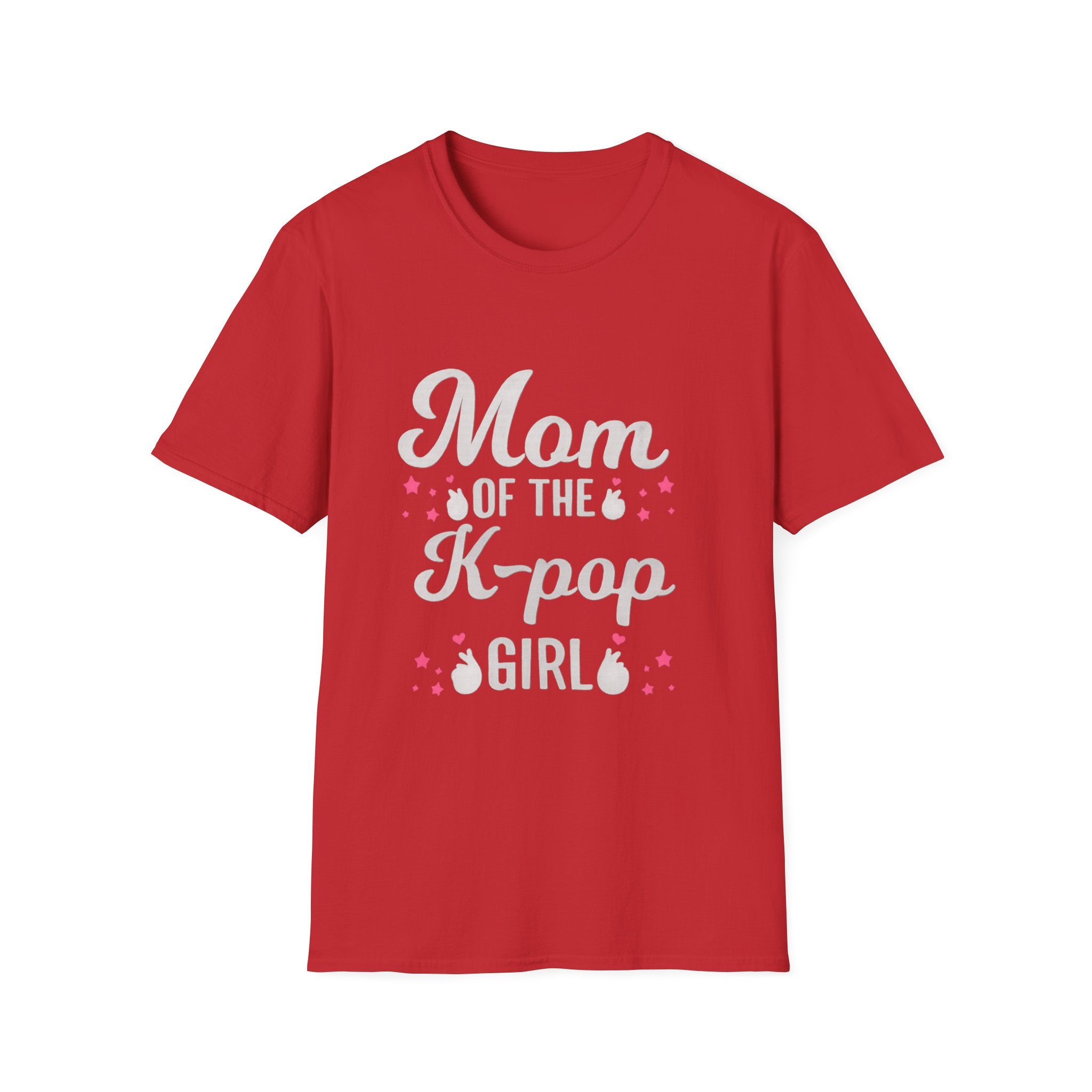 Mom of the K-pop Girl T-Shirt  Kpop Fan Tee, Cute Floral Lettering