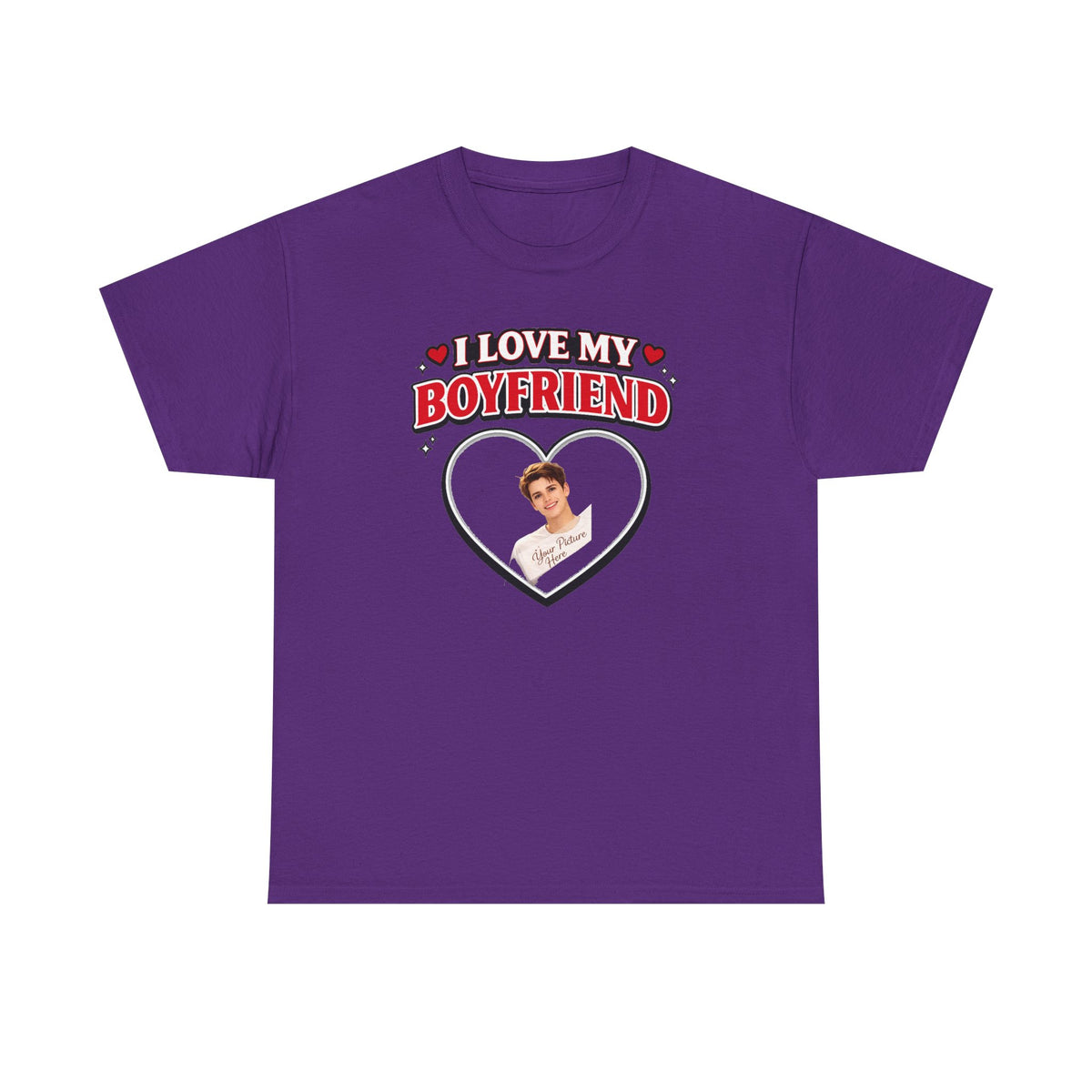 Custom Valentine Photo Tee — Personalized Couple Picture Shirt Gift
