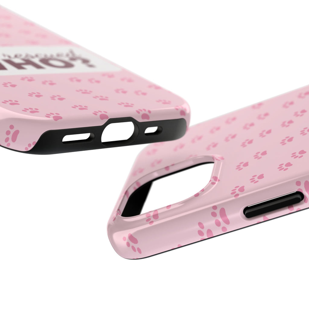 Who Rescued Who Phone Case — Funny Dog Mom Tough Case