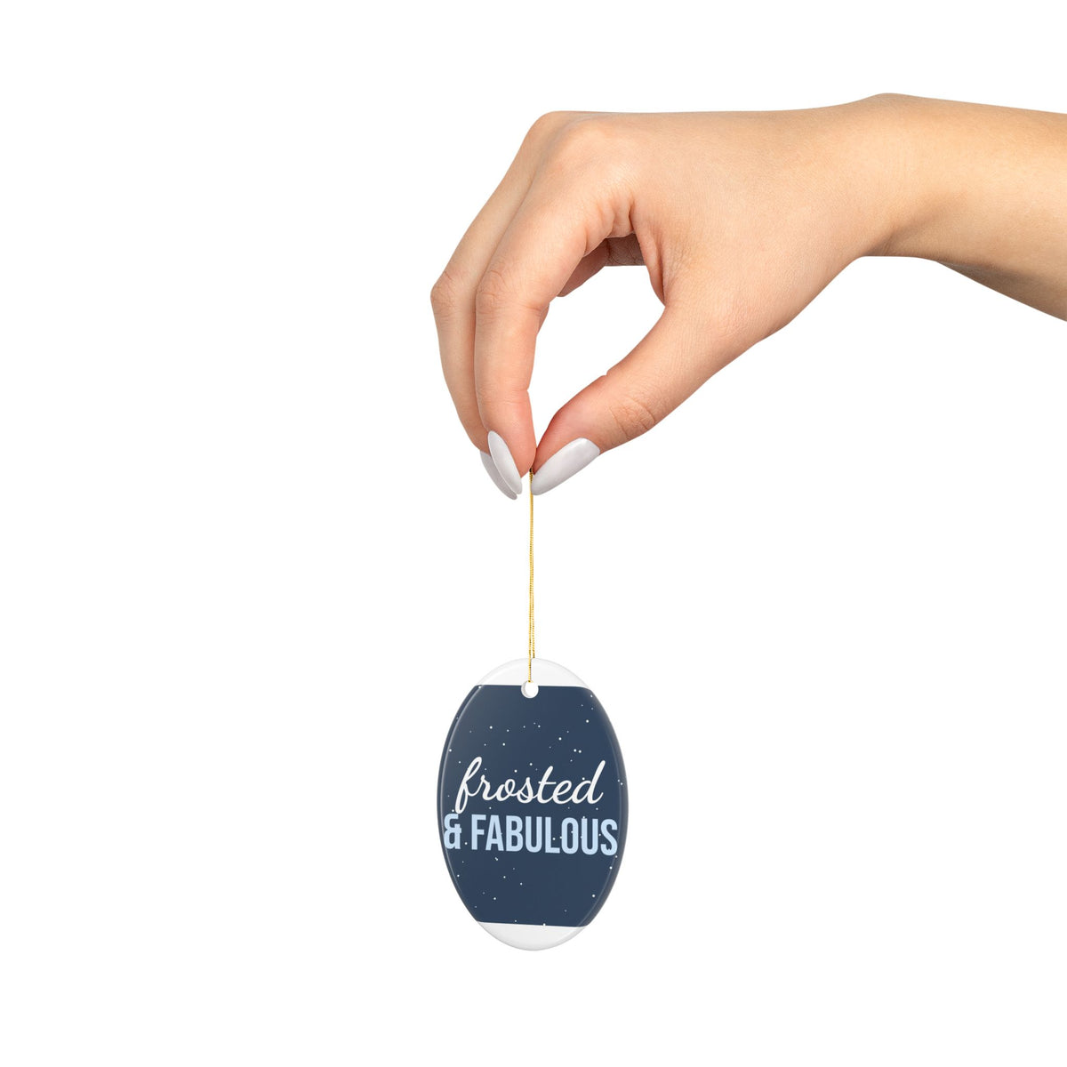 Frosted & Fabulous Ornament — Funny Christmas Tree Decoration