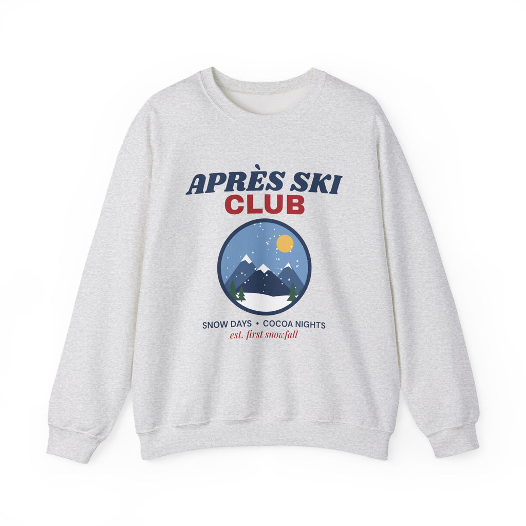 Après Ski Club Sweatshirt — Retro Mountain Ski Lodge Winter Crewneck