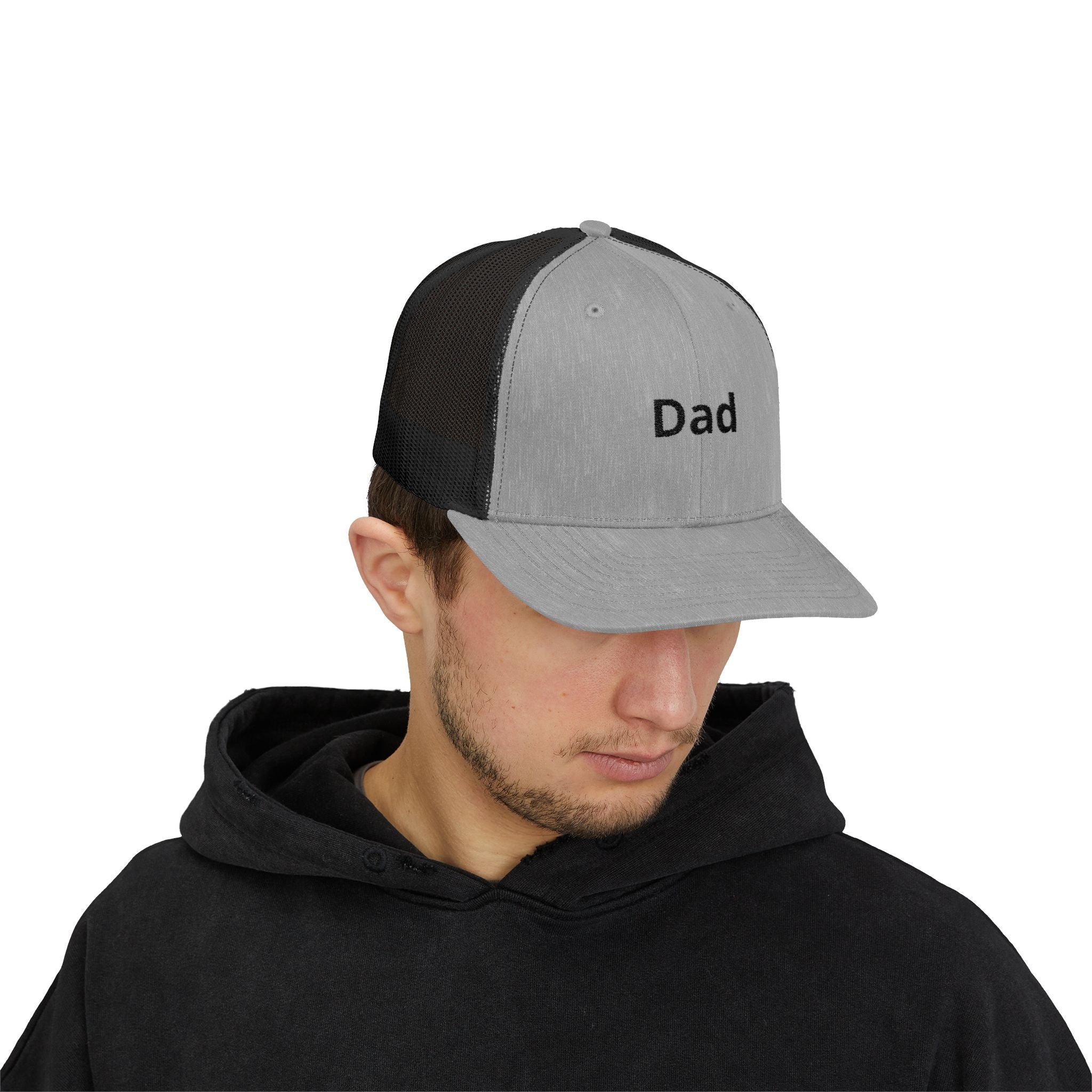 Mom Snapback Trucker Cap — Minimal Embroidered Mom Hat, Mother’s Day Gift