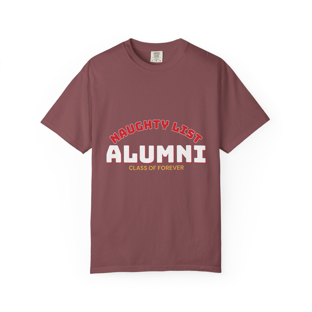 Naughty List Alumni Shirt — Funny Christmas Tee for Adults