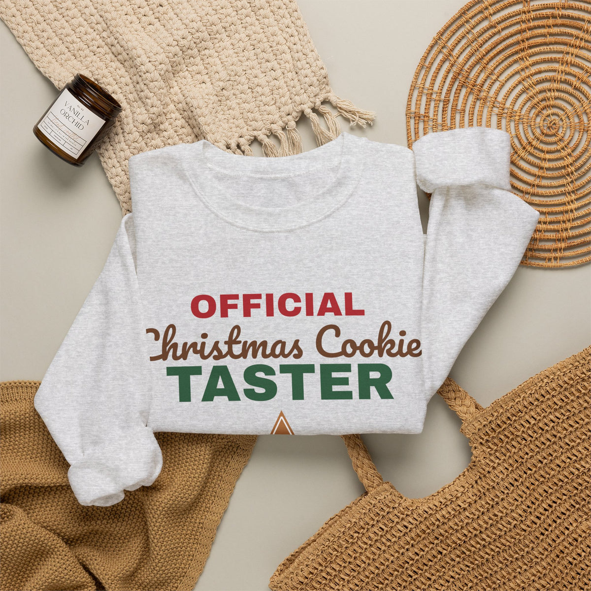 Official Christmas Cookie Taster Sweatshirt — Funny Holiday Baking Crewneck