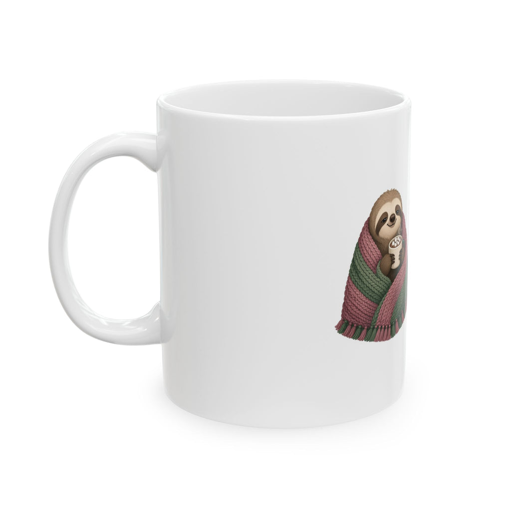 Peopled Out by the Second Party Mug — Funny Introvert Christmas Sloth Coffee Mug 11oz