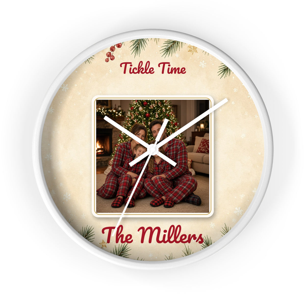 Personalized Photo Wall Clock — Custom Kids Face Clock Gift