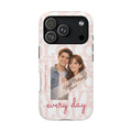 Personalized Magnetic Impact-Resistant Phone Case  Custom Photo Love Typography