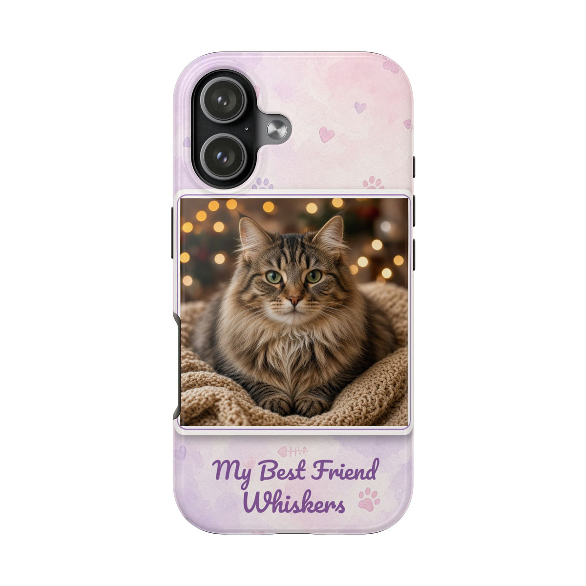 Custom Pet Photo Tough Phone Case — Personalized Dog & Cat Picture iPhone Cover